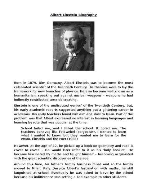 Biodata Albert Einstein