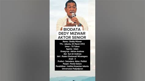 Biodata Deddy Mizwar