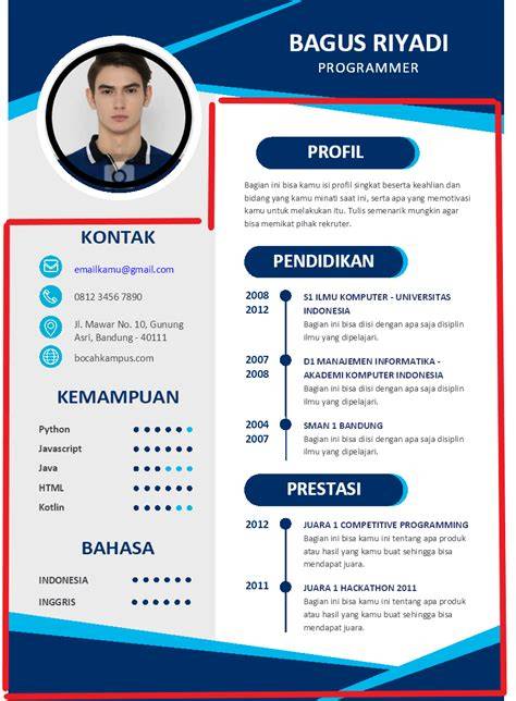 Biodata Di Cv