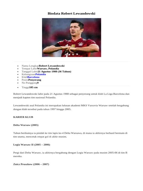 Biodata Lewandowski