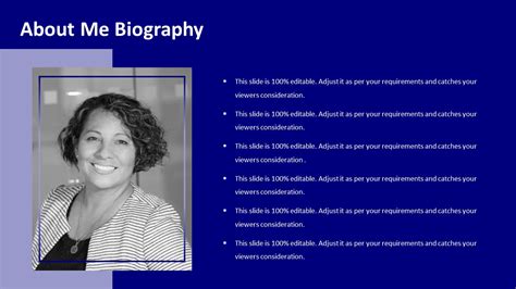 Get Biography PowerPoint Template Presentation Design
