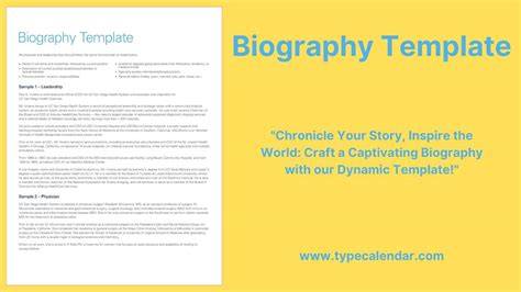 Biography | Practical Pages in Free Bio Template Fill In Blank - Best
