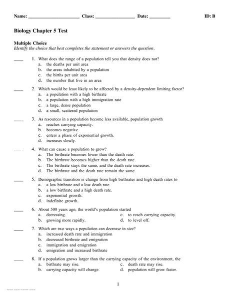 Biology Review Mystery Picture Answer Key Printable