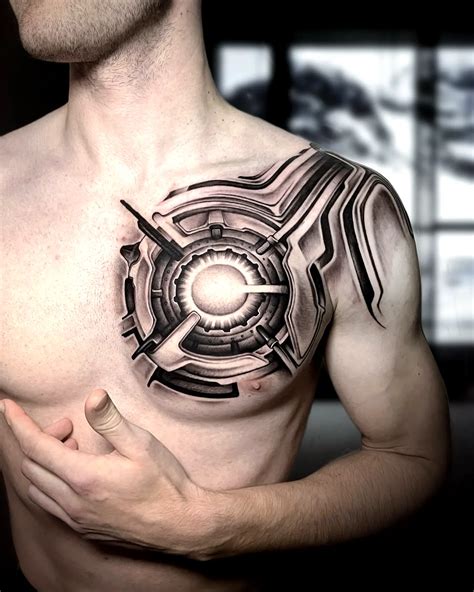 Biomechanical Tattoo Chest