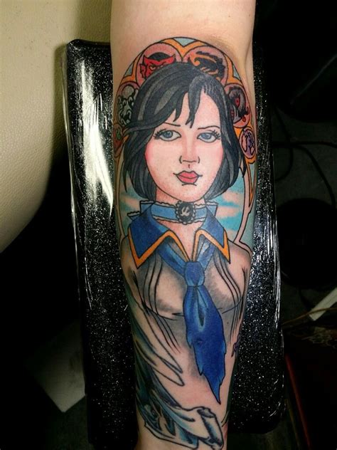 My fresh Elizabeth from Bioshock Infinite tattoo, Houston