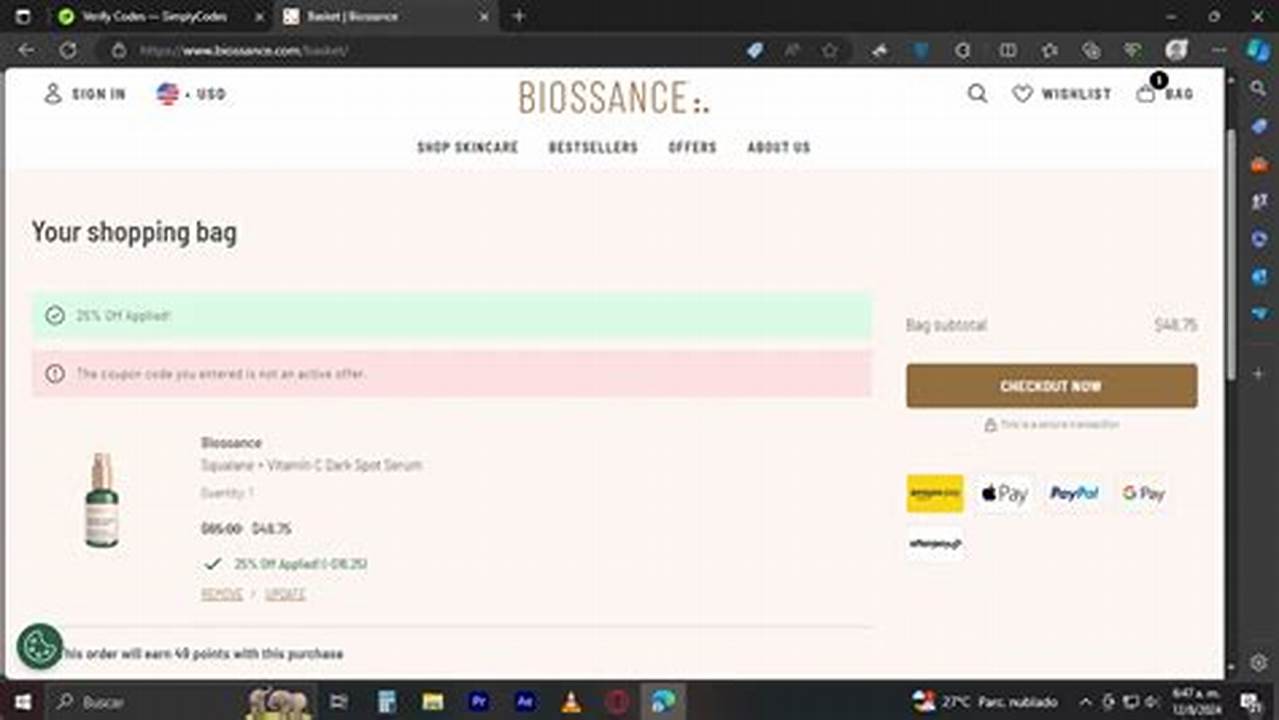 Biossance Promo Code 2024
