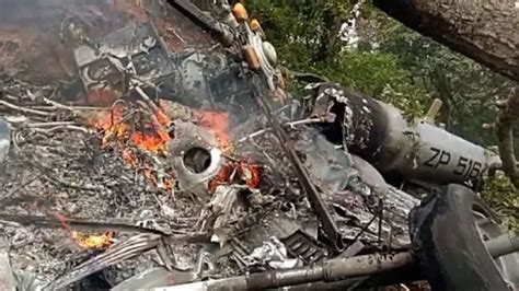 Bipin Rawat Chopper Crash Video