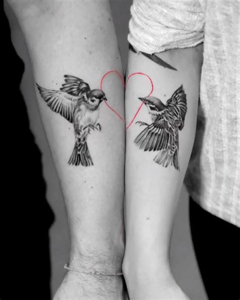 25 Romantic Matching Couple Tattoos Ideas for your beauty