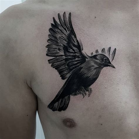 Bird Tattoo Black