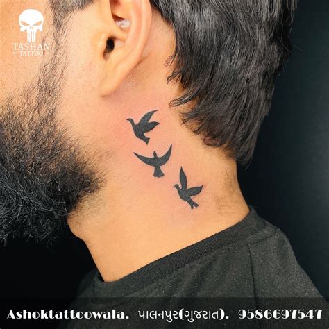 Bird Tattoo Neck