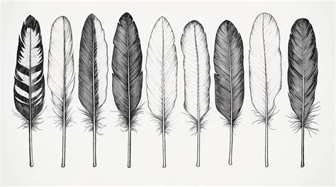 Bird Feather Drawing