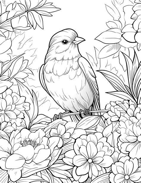 Birds Coloring Pages For Adults