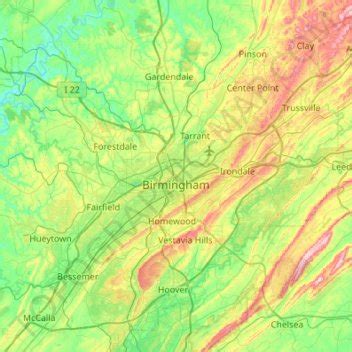 Birmingham Coal District, Alabama 1904 (1967) USGS Old Topo Map Reprint