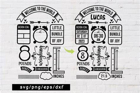 Welcome Little One: Celebrate with Free Birth SVGs for Your Bundles of Joy!