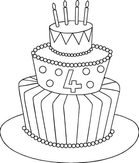 Free Birthday Cake Drawing, Download Free Birthday Cake Drawing png