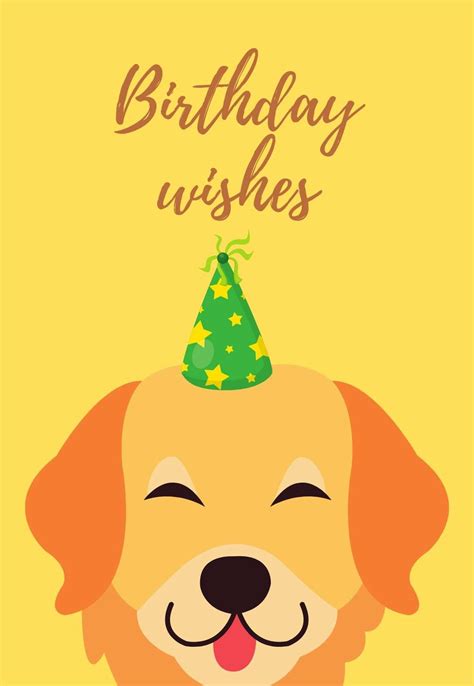 Birthday Card From Dog Printable