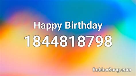 Birthday - Roblox ID