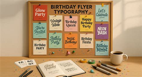 Birthday Banner Typography and Font Selection