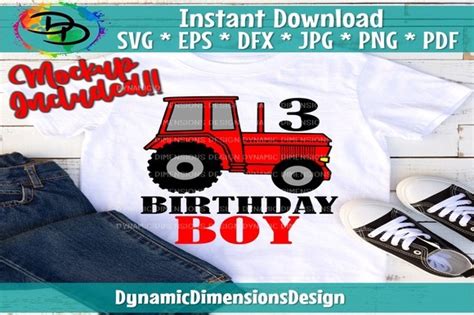 Download Birthday Boy Red Tractor 3 Files