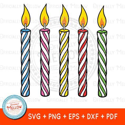 Blow Out a Stunning Birthday Celebration with Our Chic Birthday Candles SVG Collection