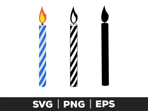 Light Up Your Celebrations with Our Free Birthday Candles SVG File!