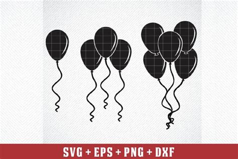 Download Birthday Card - Balloons Cut Files