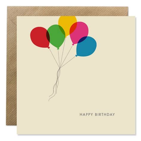 Download Birthday Card - Balloons Printable