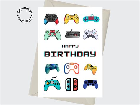 Download Birthday Game Card Cut Files