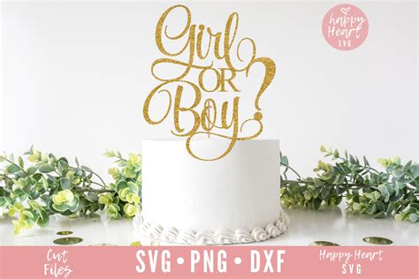 Download Birthday Girl and Boy Cake Topper Design Files