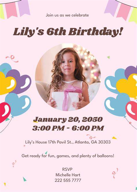 Birthday Invitations Online Free Header Image
