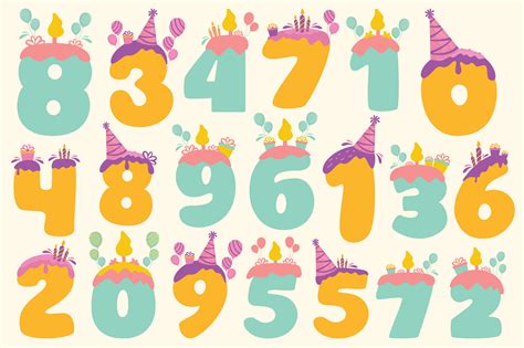 Download Birthday Numbers For Crafts