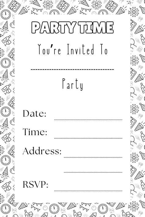 FREE Printable Girl birthday invitations Templates Party Invitation