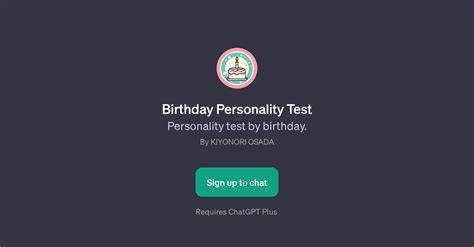 Birthday Party Personality Test Link