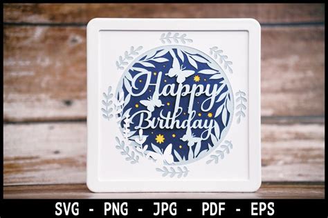 Download Birthday Star 3D Layered Paper Cut -... Commercial Use