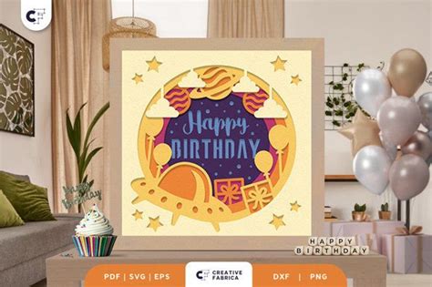 Download Birthday Star 3D Layered Paper Cut -... Easy Edite
