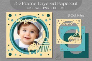Download Birthday Star 3D Layered Paper Cut -... Silhouette DXF Files