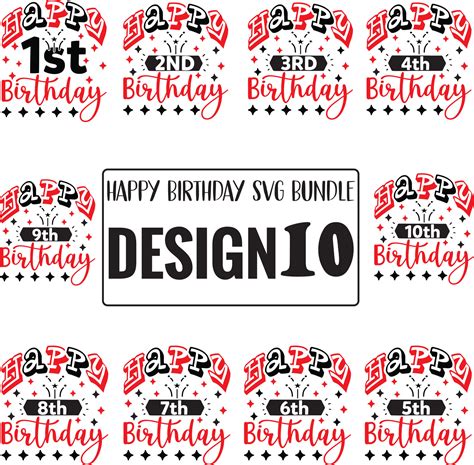Unwrap the Perfect Birthday Surprise with Our Vibrant Birthday SVG Bundle - Celebrate in Style!