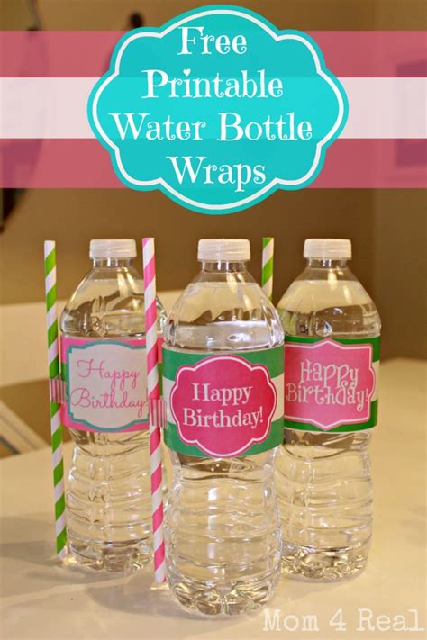 Cupcake Birthday Party with FREE Printables Birthday labels, Water