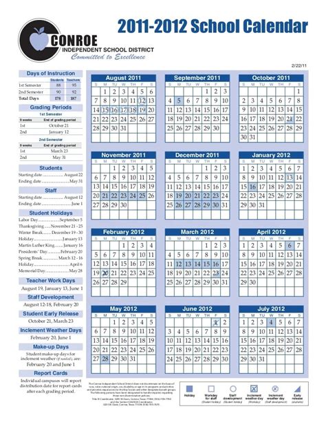Bishop Cisd Calendar