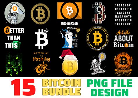 Download Bitcoin Design Bundle for Shirt Mug Commercial Use DXF Files