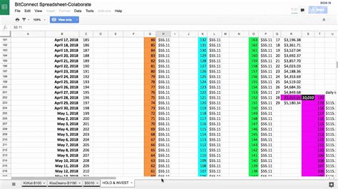 Bitconnect Calculator Excel