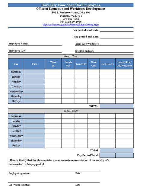 Printable Timesheets Bi Weekly Template Business PSD, Excel, Word, PDF