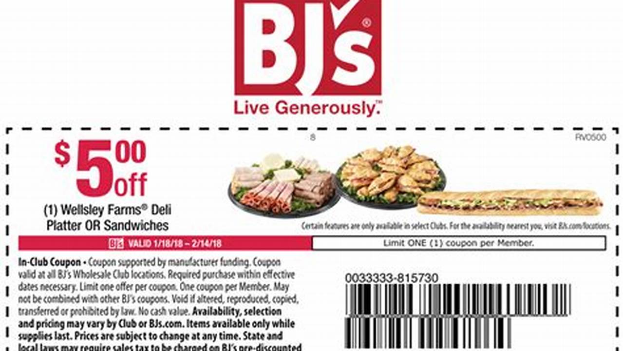 Bj'S Promotion Code 2024 November