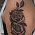 Black And Gray Roses Tattoos