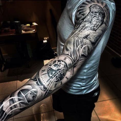 Full sleeve Phoenix tattoo Chronic Ink