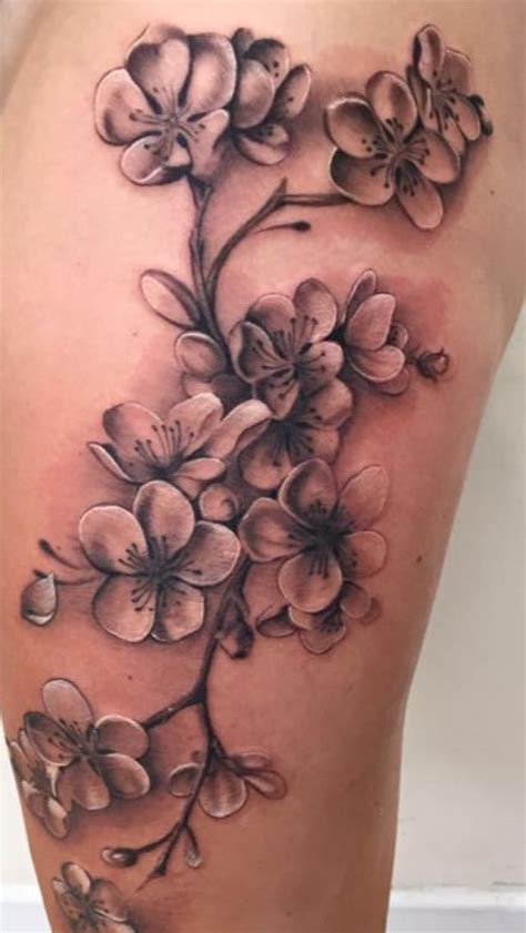 30 Beautiful Black and White Flower Tattoos For Women