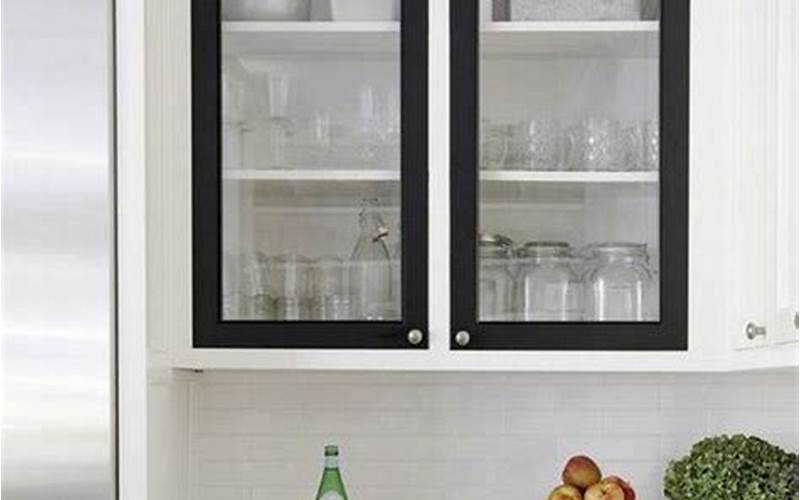 Black Cabinet Doors With White Frame