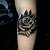 Black Gray Rose Tattoos