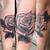 Black Grey Rose Tattoo