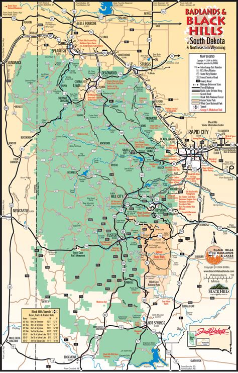 Black Hills South Dakota Map